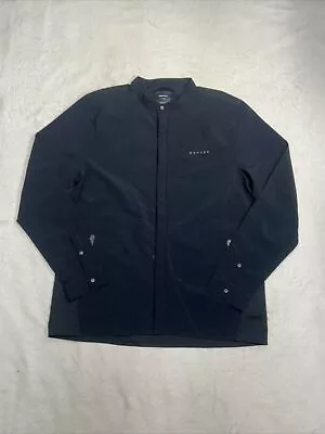 Oakley Men's Black Custom Fit Long Sleeve Round Neck Snap Up Jacket - Size XL • $19.99