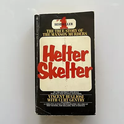 Helter Skelter 1975 Vincent Bugliosi Paperback Book MANSON FAMILY Murders • $5