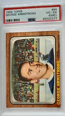 1966 Topps George Armstrong Toronto Psa 4  (mc) Card • $36.94