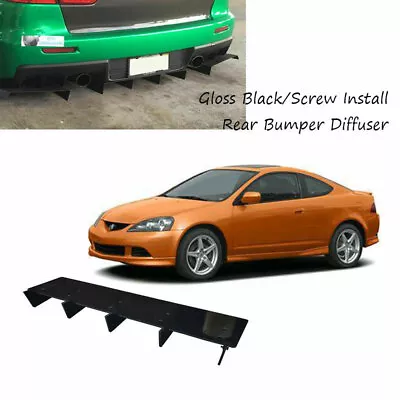 23x5  Rear Bumper Lower Diffuser Fin Lip Fit For Acura RSX 2002-2006 • $60.50