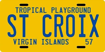 St. Croix U.S. Virgin Islands Aluminum 1957 License Plate • $14.95