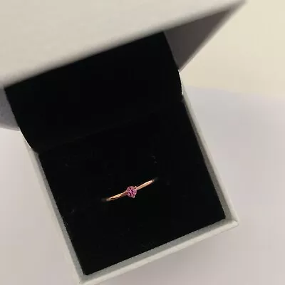 $55 • Buy Pandora Pink Solitaire Ring Size 54