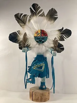 Vintage Kachina Doll Sunface Navajo Freda Charley Signed 125.07 15  • $74.99