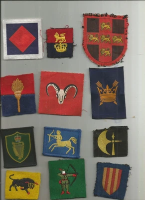 £15 • Buy 12 British Army Cloth Formation Signs