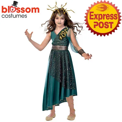 £36.17 • Buy CK2629 Girls Medusa Serpentine Goddess Greek Mythology Halloween Dress Costume