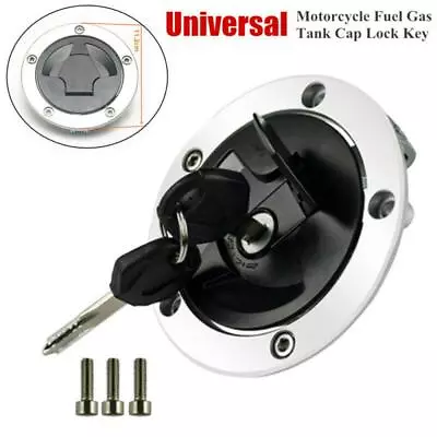 Universal Motorcycle Fuel Gas Tank Cap Lock Key Set Electrical & Ignition Parts • $56.09