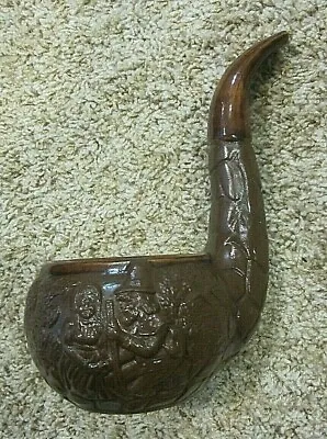 £29.80 • Buy Ceramic Pipe Shaped Ash Tray, 9  Tall, Brown On Brown