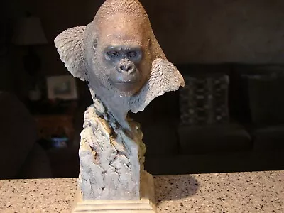 MCSI OL' SILVERBACK GORILLA #3861 SIGNED 2006 SILVERBACK MILL CREEK Sculpture !! • $59.99