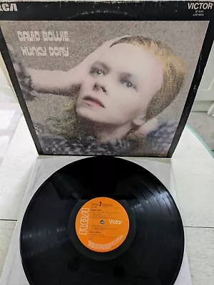 DAVID BOWIE Hunky Dory 1971 Vinyl LP Matrix 2E 3T + Insert No Mainman PROCLEANED • £34.99