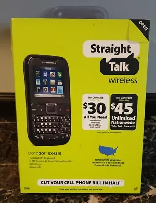 New In Box Motorola MotoGo! EX431G Straight Talk • $30