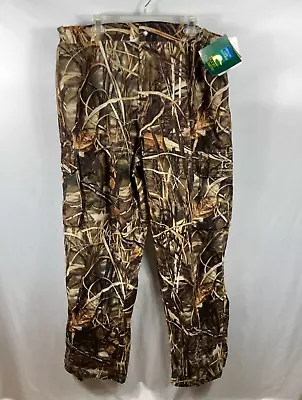 NEW Ducks Unlimited Advantage MAX-4 HD Camo Waterproof Hunting Pants Size XXL • $29