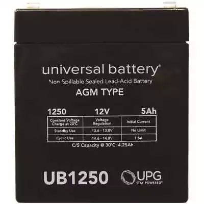 UPG 12-Volt 5 Ah F1 Terminal Sealed Lead Acid (SLA) AGM Rechargeable Battery • $21.89