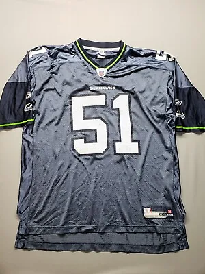 Vintage REEBOK Seattle Seahawks NFL Football Lofa Tatupu #51 Jersey Men XXL • $24.99