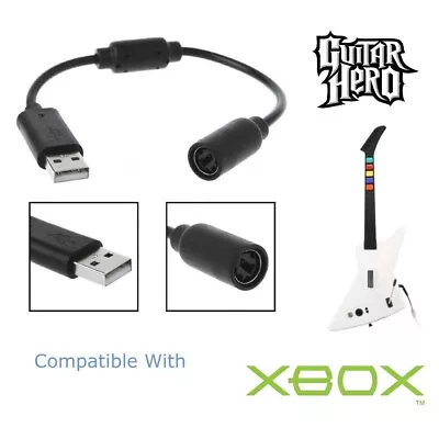 Guitar Hero Breakaway USB Slim Cable Adapter For Microsoft Xbox 360 Dance / Drum • £3.49