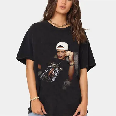 Bruno Mars Music Shirt Gift For Fans T-Shirt Black Cotton Unisex Size S-5XL • $6.78