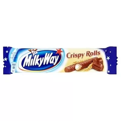 Cheapest 24 X Milky Way Crispy Rolls Chocolate Bar Long Date WoW Great Price  • £24.99