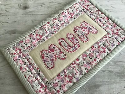 Handmade MUM Quilted Mug Rug GIFT FOR MUM • £6