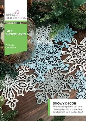 Lace Snowflakes Anita Goodesign Embroidery Machine Design CD NEW • $13.99