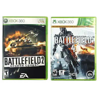 Xbox 360 Live Battlefield 2 Modern Combat + 4 Two Game Bundle Rated M / T • $17.95