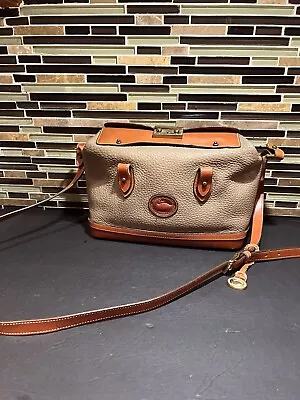 Vintage Dooney & Bourke All Weather Leather Large Doctor Bag Satchel Purse • $60