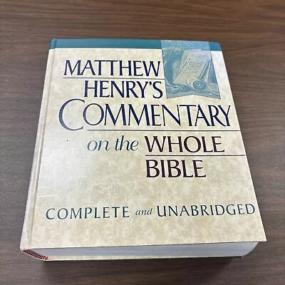 Matthew Henry's Commentary On The Whole Bible : Complete And Unabridged By... • $5.99