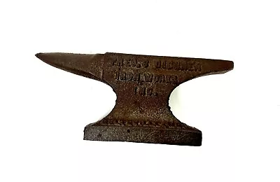 FRED .S. GICHNER Rare Mini Advertising Cast Iron Anvil • $174.99