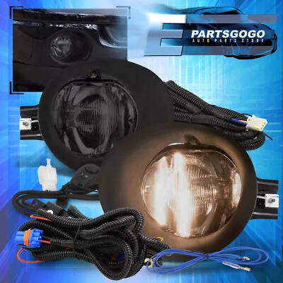 For 02-08 Dodge Ram 1500 2500 3500 Smoke Driving Fog Lights Lamps + Wiring Bulbs • $21.99