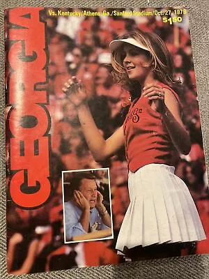 Vintage Georgia Vs Kentucky Football Program Oct. 27 1979 Cheerleader Dawgs UGA • $24