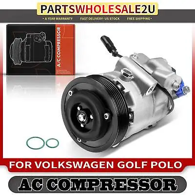 AC Compressor With Clutch For Volkswagen Golf Bora Fox Lupo Seat Cordoba Ibiza • $161.99