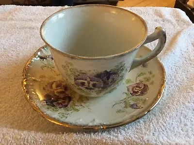 Edwardian Working Man’s Empire Ware Tea Cup & Saucer Pint C 1910 Handley Staff • £20