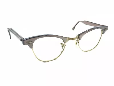 ArtCraft Vintage Brown Gold Cat Eye Eyeglasses Frames 42-22 135 USA Retro Women • $124.99