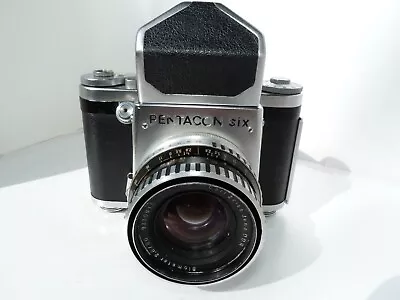 PENTACONSIX 6x6 Film Camera With PRISM FINDER BIOMETAR 80/2.8 LensAS IS.READ! • $390