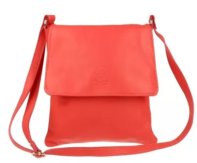 Vera Pelle Genuine Italian Leather Cross-Body Bag • $44.82