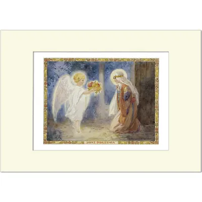 Saint Dorothea - Margaret Tarrant - Medici Mounted Print • £23.50