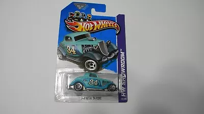  2013 Hw Showroom  1934 Ford 3 Window Coupe  Blue Two Tone #189 A3 • $3.75