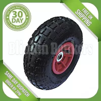 Large 250mm 10  Wheelbarrow Wheel Inflatable Replacement Trolley Trailer Tyre • £10.69