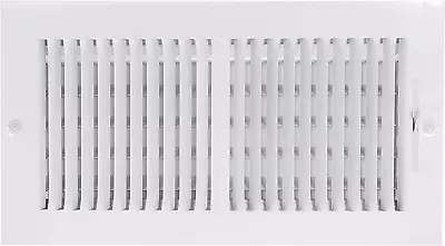 12 X 6 Inch (Duct Opening) White Air Vent Cover For Wall Or Ceiling Two-Way ... • $13.66