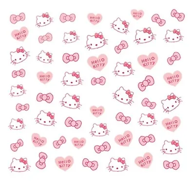Nail Stickers Winter Kawaii Anime Christmas Hello Kitty Pink - Self Adhesive  • £2.30