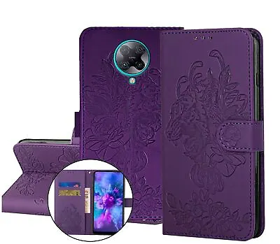 $7.50 • Buy Xiaomi Poco F2 Pro Embossed Pu Leather Wallet Case Floral & Tiger