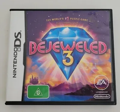 Nintendo DS Bejeweled 3 Inc Manual NDS Fast Shipping • $22.49