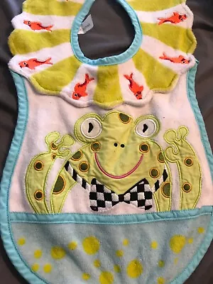 Mackenzie Childs Bib Frog & Fish • $8.99