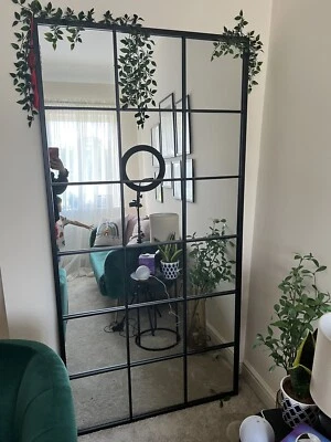 £3.20 • Buy Large Floor Standing Mirror 180x90cm Industrial Modern Heavy Quality