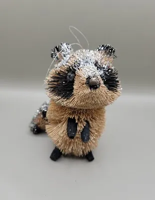 Bristle Needle Woodland Animal Raccoon Christmas Ornament • $10.80