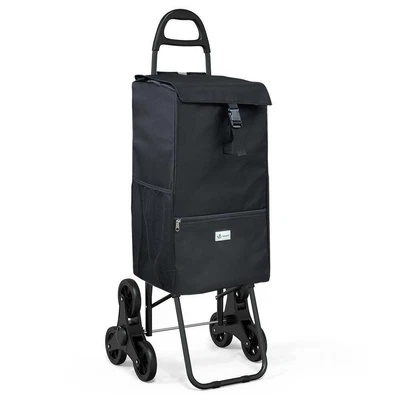 £39.99 • Buy VOUNOT 6 Wheels Stair Climbing Shopping Trolley Folding Cart With Insulated Bag