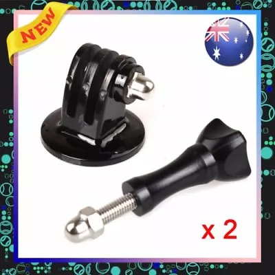 2x Monopod Tripod Mount Adapter +Thumb Knob Screw For GoPro Hero 5 4 3 3+ 2 1 • $18.45