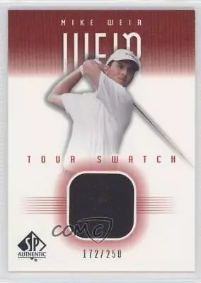 2001 SP Authentic Tour Swatch Red /250 Mike Weir #MW-TS Rookie RC • $13.19