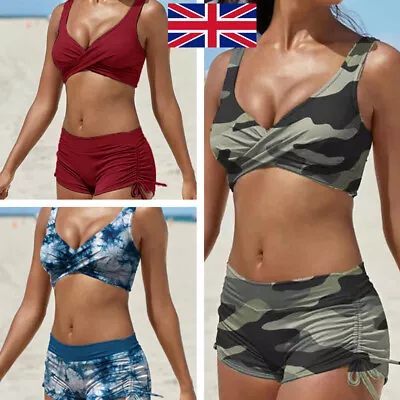 Women Swimsuit Bikini Set Push Up Swimwear Ladies Wire-free Surfing Bathing-Suit • £7.99