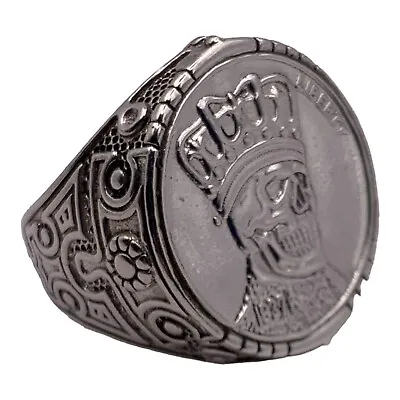 Men’s .925 Sterling Silver Custom Coin Ring Size 9 12.2g E-1 • $71.99