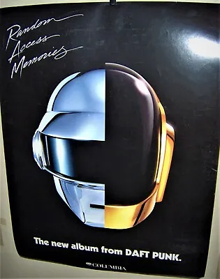 DAFT PUNK Full Color Poster RANDOM ACCESS MEMORIES RP Columbia Very COOL • $30