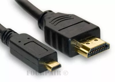 6ft High Speed Micro HDMI Cable Male Converter 4K GoPro HERO 9 8 7 6 5 4 Black • $7.49